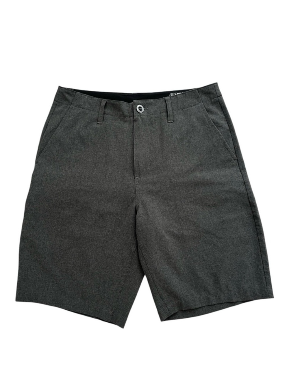 Volcom Surf & Turf Hybrid Men's Charcoal Gray Shorts 4 Way Stretch EUC Size 30